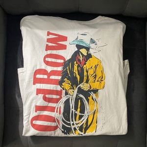 Old Row Comfort Colors t shirt, Marlboro Man themed.